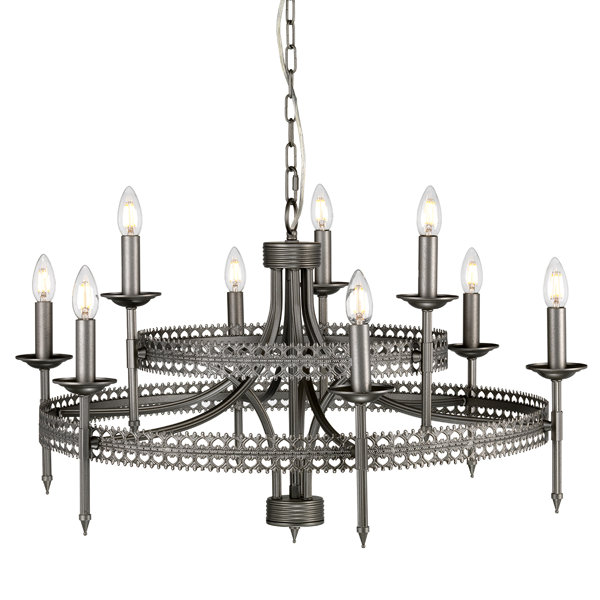 Elegant Rustic Drape Chandelier 6 Light Shades of Light Elegant Rustic Drape Chandelier 6 Light Shades of Light